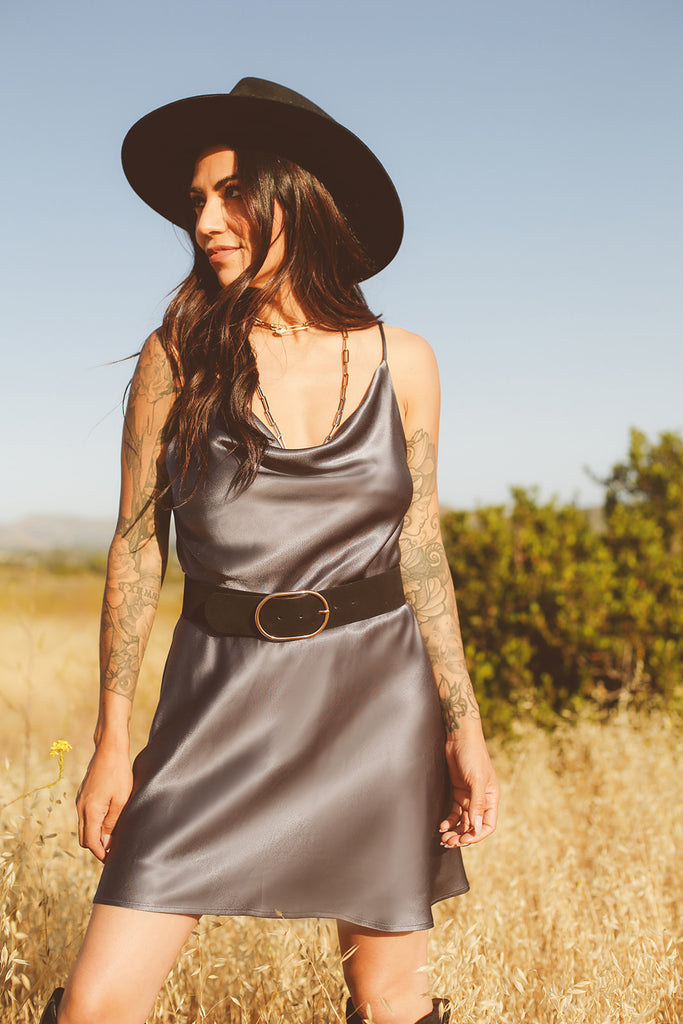 Alma Cowl Neck Dress